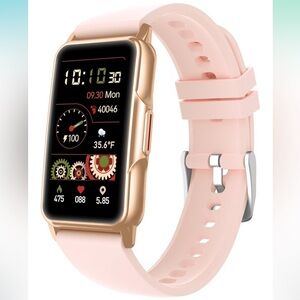 Smartwatch with Pink Strap